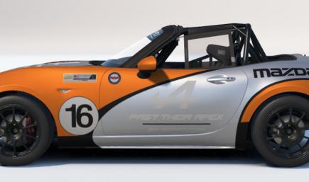 Past Their Apex Sim Racing Team Liver in Orange and Chrome