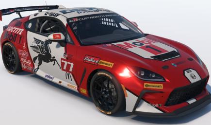 Mobil One Retro Red and Black Toyota GR86