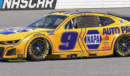 Chase Elliott Napa Yellow Fictional