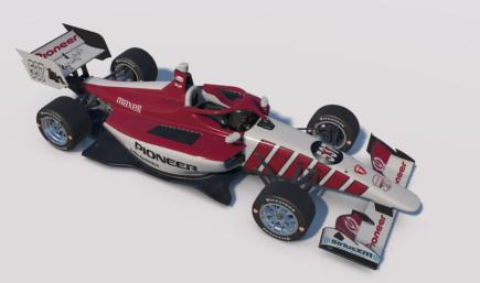 Pioneer electronics sponsored Dallara NXT