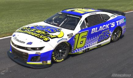 2025 AJ Allmendinger Blacks Tire Service Chevy (Blue Version)