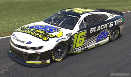 2025 16 AJ Allmendinger Blacks Tire Service Chevy (Black Version)
