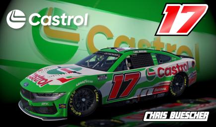 Chris Buescher 2025 Castrol Ford Mustang (Fictional)
