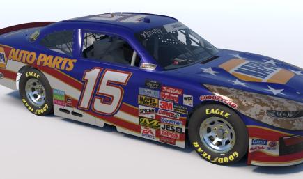 NAPA Michael Waltrip Patriotic Custom Numbers