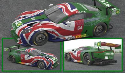 Aston Martin GT3 British Flag
