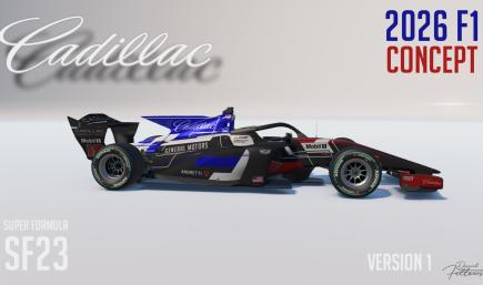 Cadillac Fictional 2026 F1 Livery (Super Formula SF23)