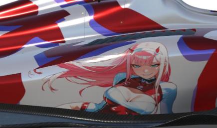 Zero Two Itasha – Dallara IR-18 IndyCar - waifu anime 