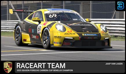 Jaap van Lagen 2025 Porsche Carrera cup Benelux Champion