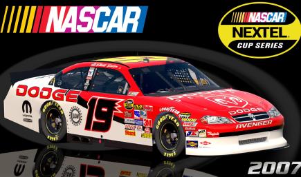 #19 Elliott Sadler 2007 Dodge Dealers Dodge Avenger COT