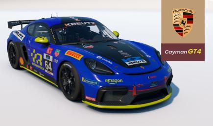 Porsche 718 GT4 - KZ BLUE ARROW 