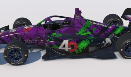 4D Indy NXT IL 15 Purple Green