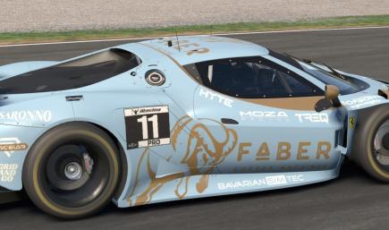 Ferrari 296 GT3 - Faber Coffee Machines (Baby Blue)