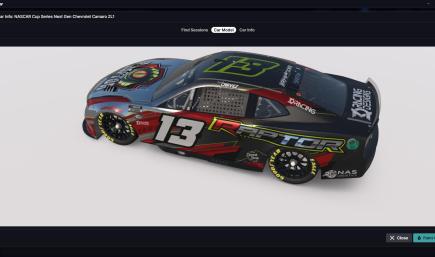 Frank Chavez #13 Raptor NextGen Camaro - Primary Variant