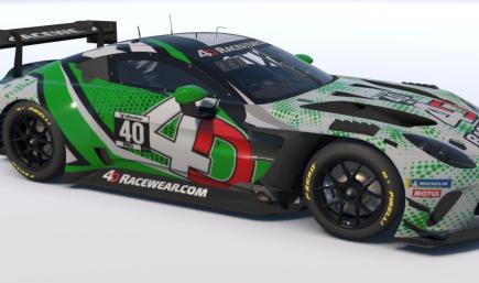 4D Astin Martin GT3 Green 2 Dots