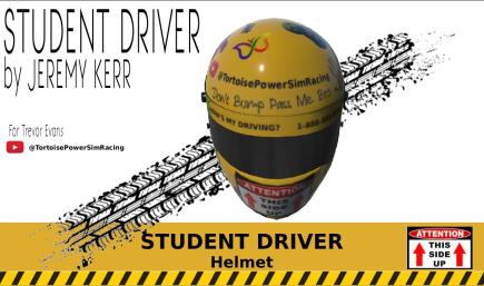 Student Driver - Custom Livery for Trevor Evans - Driver Helmet