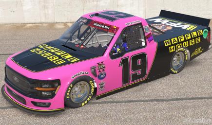 Rob Williams Waffle House Breast Cancer F 150 Venom Season 10 Custom #19