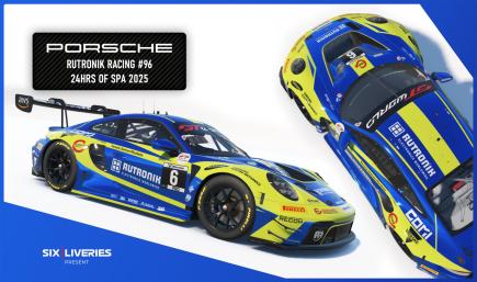 RUTRONIK RACING #96 - 24hrs of Spa 2025 - #sixliveries