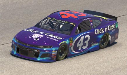 2018 43 Bubba Wallace Click N Close Chevy