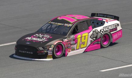 #19 Pink RacingRatt Paints ARCA Ford Mustang
