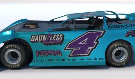 JR Robinson #4 Teal Purple DLM
