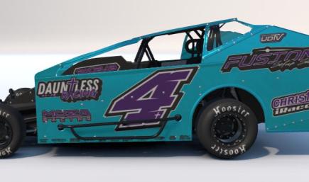 JR Robinson #4 Teal Purple NE Mod