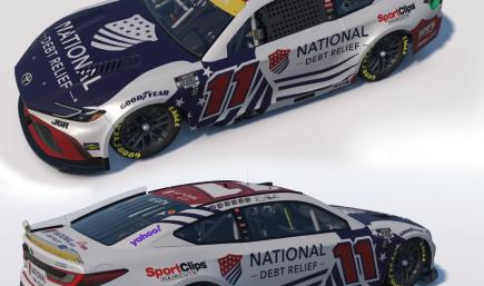 2025 Denny Hamlin National Debt Relief Playoff Camry No Num