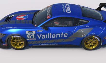 Mustang gt4 Vaillante blue