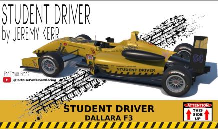 Student Driver - Custom Livery For Trevor Evans - Dallara F3