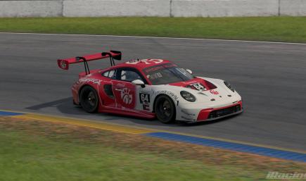 Fictional Chick-fil-A Porsche 911 GT3 R — “Eat Mor Chikin” GTD Pro