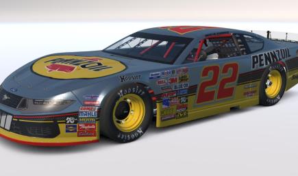 Pennzoil Ford Mustang Dark Horse Super Late Model (Custom Number)