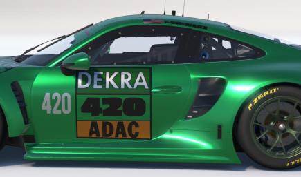 Isle of Man Green Dekra Porsche 992r GT3