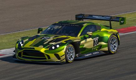 Aston Martin Vantage EVO GT3 camouflage