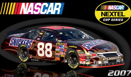 88 Ricky Rudd 2007 Snickers Ford Fusion Sim Stamped Number by
