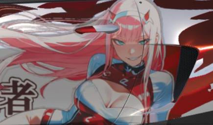 Zero Two Itasha – BMW M4 GT3 Anime Waifu
