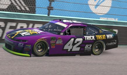 Kyle Larson Trick Treat Win Xfinity Camaro