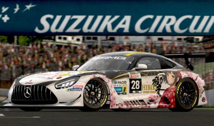 Suzuka1000 Anime Hibiki Sakura Cherry Blossom Mercedes AMG GT3