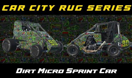 Car City Rug - Dirt Micro Sprint Car Non-Winged