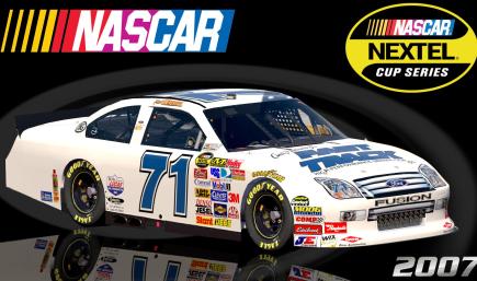(Fictional) #71 Frank Kimmel 2007 Fast Track Driving School Ford Fusion COT Sim Stamped Number
