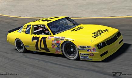 1987 #74 Bobby Wawak Chevy With Numbers