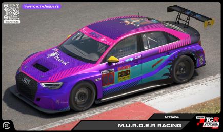 2025 Official livery of Team MRDR for 23hr of Zolder Race for Mental Health