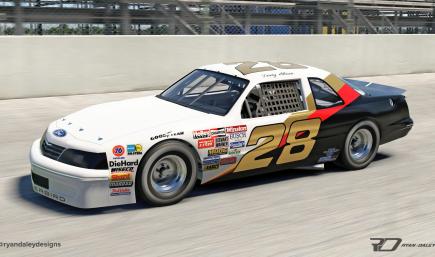 1987 #28 Davey Allison Ranier Racing Ford With Numbers