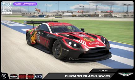 2025 Chicago Blackhawks Aston Martin GT3 EVO