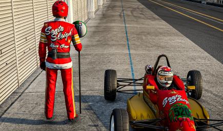 Santa Sleigh Christmas Holiday Suit