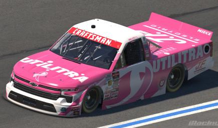2025 Matt Mills Utilitra Breast Cancer Awareness Chevrolet Silverado RST (No Numbers)