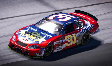 #31 2000 Mike Skinner Monte Carlo Lowes Armed Forces Army Coke 600 Cust Num