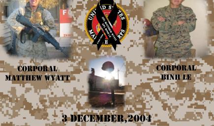 Cpl Matthew Wyatt & CPL Binh Le Memorial 