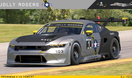 AJ-103 F-14 Tomcat Heritage Edition Ford Mustang GT3 Livery