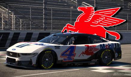 Kevin Harvick Mobil 1 Next Gen Ford Mustang SIM STAMPED