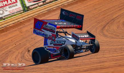 Grady Ehrman Winged Sprint Car RedBlue