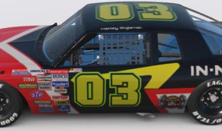 #03 Hailey Bojanac IN-N-OUT NASCAR Legends Monte Carlo 1987